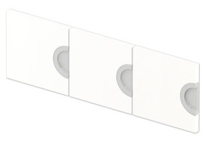 Cubo garderobedeurtjes - 3 stuks WIT