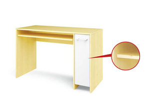 ProDesk -  Bureau berken / wit met extra legplank