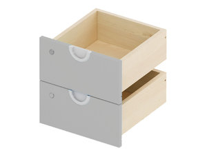 Cubo laden met slot (tbv bureau) - GRIJS
