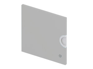 Cubo deur met slot (tbv bureau) - GRIJS