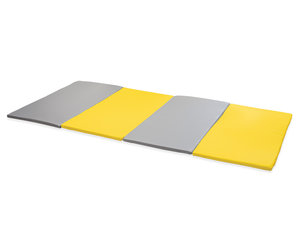 Softplay   opvouwbare  mat XL GEEL-GRIJS Softplay   opvouwbare  mat XL GEEL-GRIJS