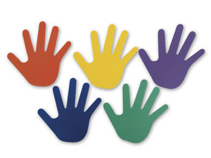 Markeringsset handjes, 6 paar