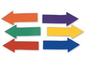 Markeringsset rechte pijltjes, 6 stuks