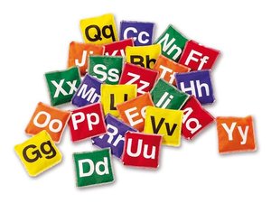 Bonenzakjes letters Bonenzakjes letters