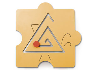 Wandbord - Puzzelvorm, kip