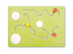 Wandbord - Motoriek, bijen met spiegels