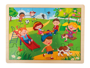 Seizoen lente, houten puzzel Seizoen lente, houten puzzel