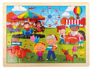 Seizoen herfst, houten puzzel Seizoen herfst, houten puzzel