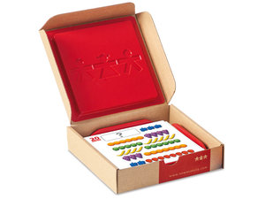 Kleurig fruit counters werkkaarten