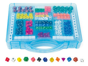 Dobbelstenen set in koffer