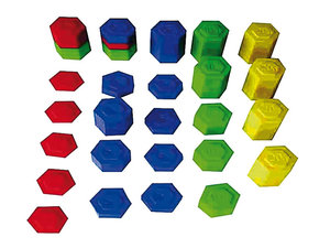 Zeshoekige gewichtjes