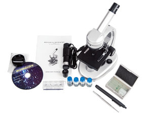 Microscoop 40x - 1280x, met camera in koffer