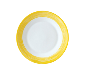 Servies Brush - Geel bord  M