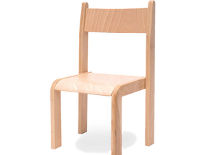Teddy - Houten stapelbare stoel, maat 4