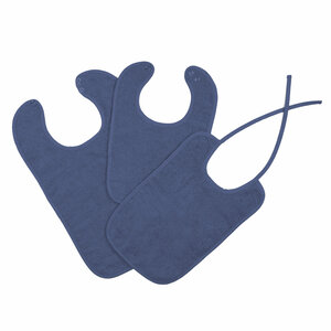 Slabbetjes met drukknoop Navy (12 stuks)