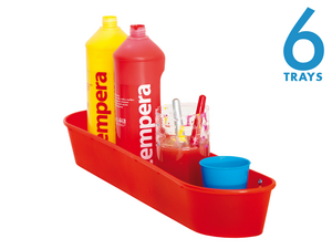 6 Trays voor de schildersezel voor 6 kinderen 6 Trays voor de schildersezel voor 6 kinderen