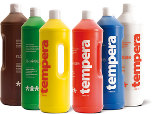 Plakkaatverf 6 x 1 liter (Premium) Plakkaatverf 6 x 1 liter (Premium)