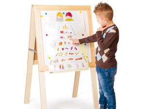 Standaard  met magnetisch whiteboard