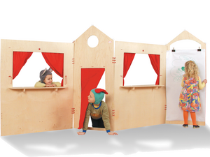 Groot houten speelhuis Groot houten speelhuis