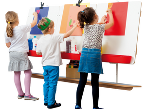 Schilderwand voor 3 kinderen Schilderwand voor 3 kinderen