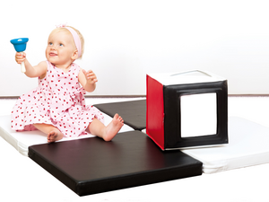 Softplay dobbelsteen spiegels ZWART-WIT Softplay dobbelsteen spiegels ZWART-WIT
