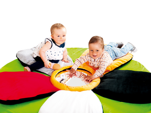 Zacht speelkleedbloem met spiegel Zacht speelkleedbloem met spiegel