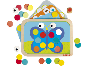 Een kleurenspel. Magnetische puzzel Een kleurenspel. Magnetische puzzel