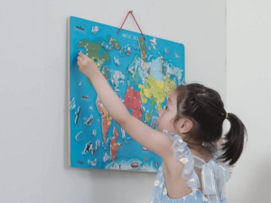 Magnetische wereldpuzzel
