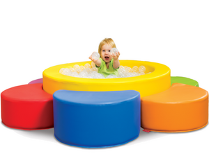 Softplay  ballenbak  bloem incl. ballen