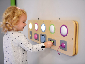 Aan uit. Licht bord