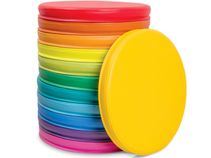 Softplay ronde zitkussens - set van 12
