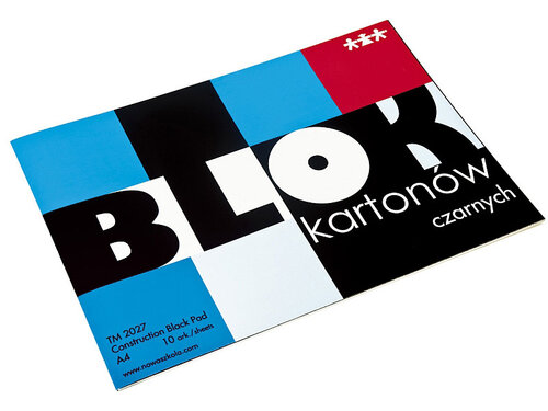 Tekenblok A4 zwart, 10 vel Tekenblok A4 zwart, 10 vel