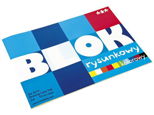 Tekenblok A4 gekleurd, 10 vel Z Tekenblok A4 gekleurd, 10 vel Z