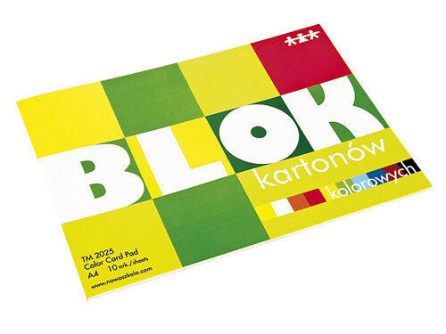 Tekenblok A4 technisch gekleurd, 10 vel Tekenblok A4 technisch gekleurd, 10 vel