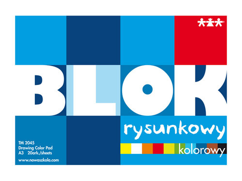 Tekenblok A3 gekleurd, 20 vel Tekenblok A3 gekleurd, 20 vel