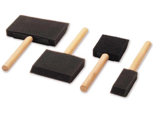 Spons kwasten, set met 4 maten Spons kwasten, set met 4 maten