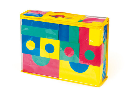 Foam bouwblokken gekleurd