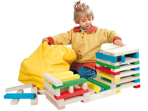 Houten balkjes set, groot