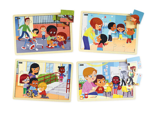 Help anderen. Houten puzzelset Help anderen. Houten puzzelset