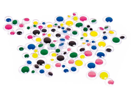 Kleurrijke beweegbare oogjes