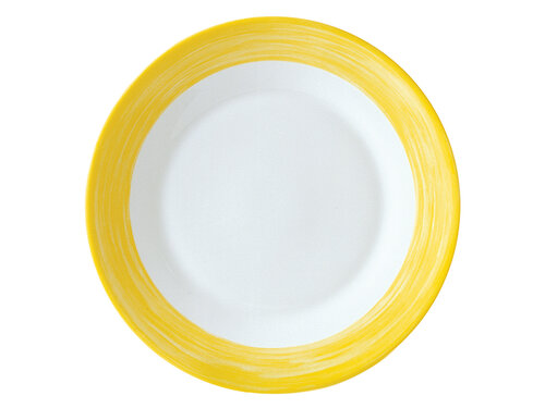 Servies Brush - Geel bord  M