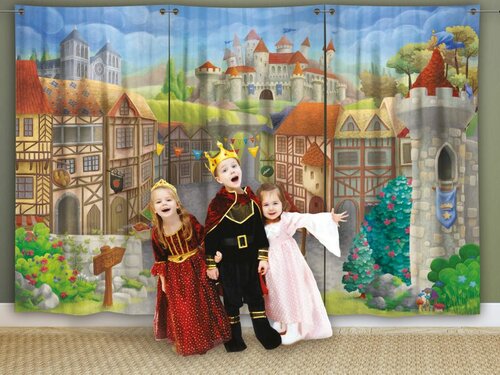 Theater gordijn - Stad