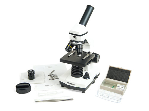 Microscoop 64x-640x met toebehoren. Set