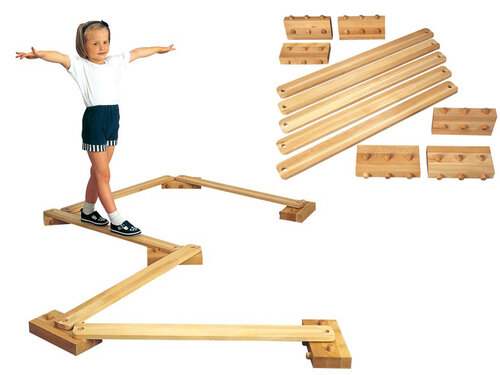 Evenwichtsbalk met 4 haken Evenwichtsbalk met 4 haken