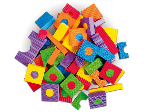 Schuimblokken met textuur