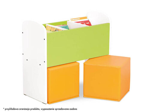 Biblio - Verhoogde boekenbak WIT Biblio - Verhoogde boekenbak WIT