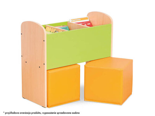 Softplay  poefjes tbv verhoogde boekenbak Biblio ORANJE Softplay  poefjes tbv verhoogde boekenbak Biblio ORANJE