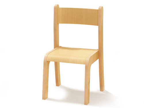 Emmi - Houten stapelbare stoel, maat 3