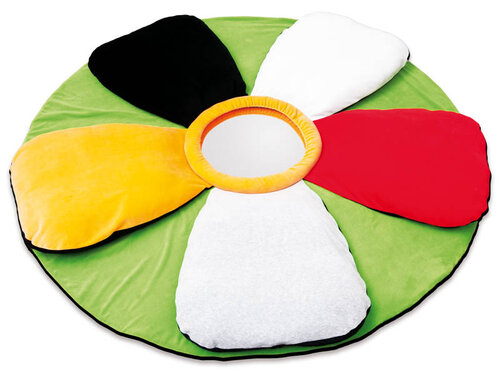 Zacht speelkleedbloem met spiegel Zacht speelkleedbloem met spiegel