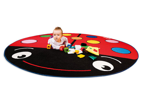 Lieveheersbeestje vloerkleed - Ø 2 meter Lieveheersbeestje vloerkleed - Ø 2 meter